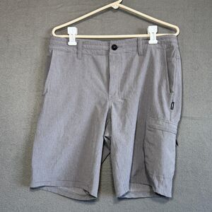 ONeill Crossover Shorts Mens 32 Gray Hybrid Lightweight Land Swim Walk Skate